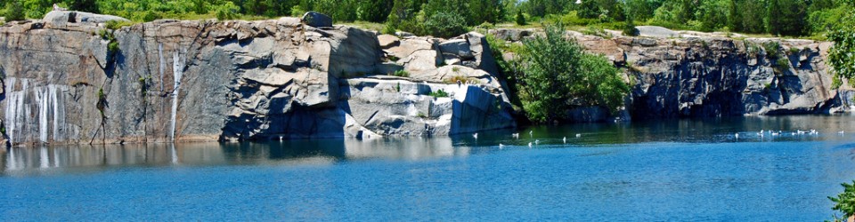 The Babson Farm Quarry at Halibut Point State Park, Rockport, MA