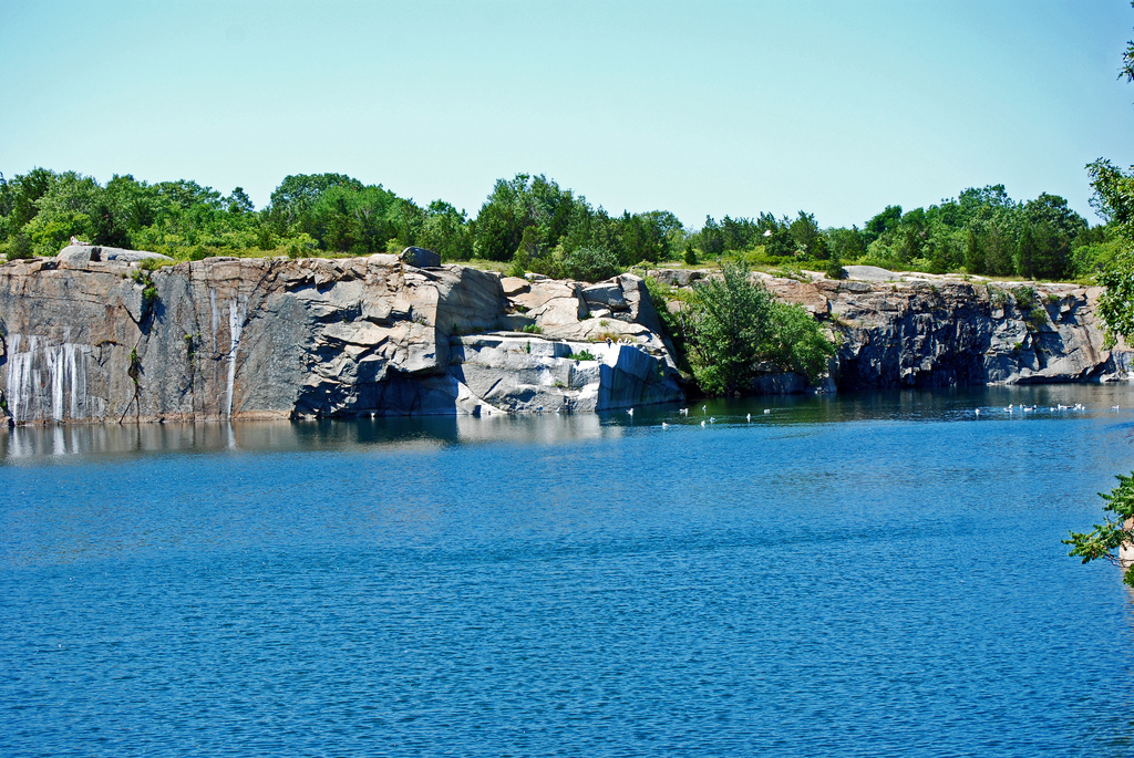 The Babson Farm Quarry at Halibut Point State Park, Rockport, MA Boston